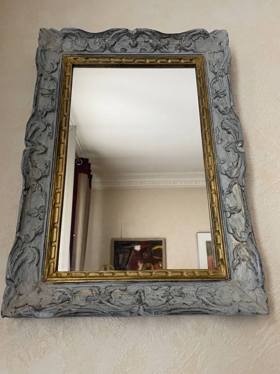 Miroir ancien grisé