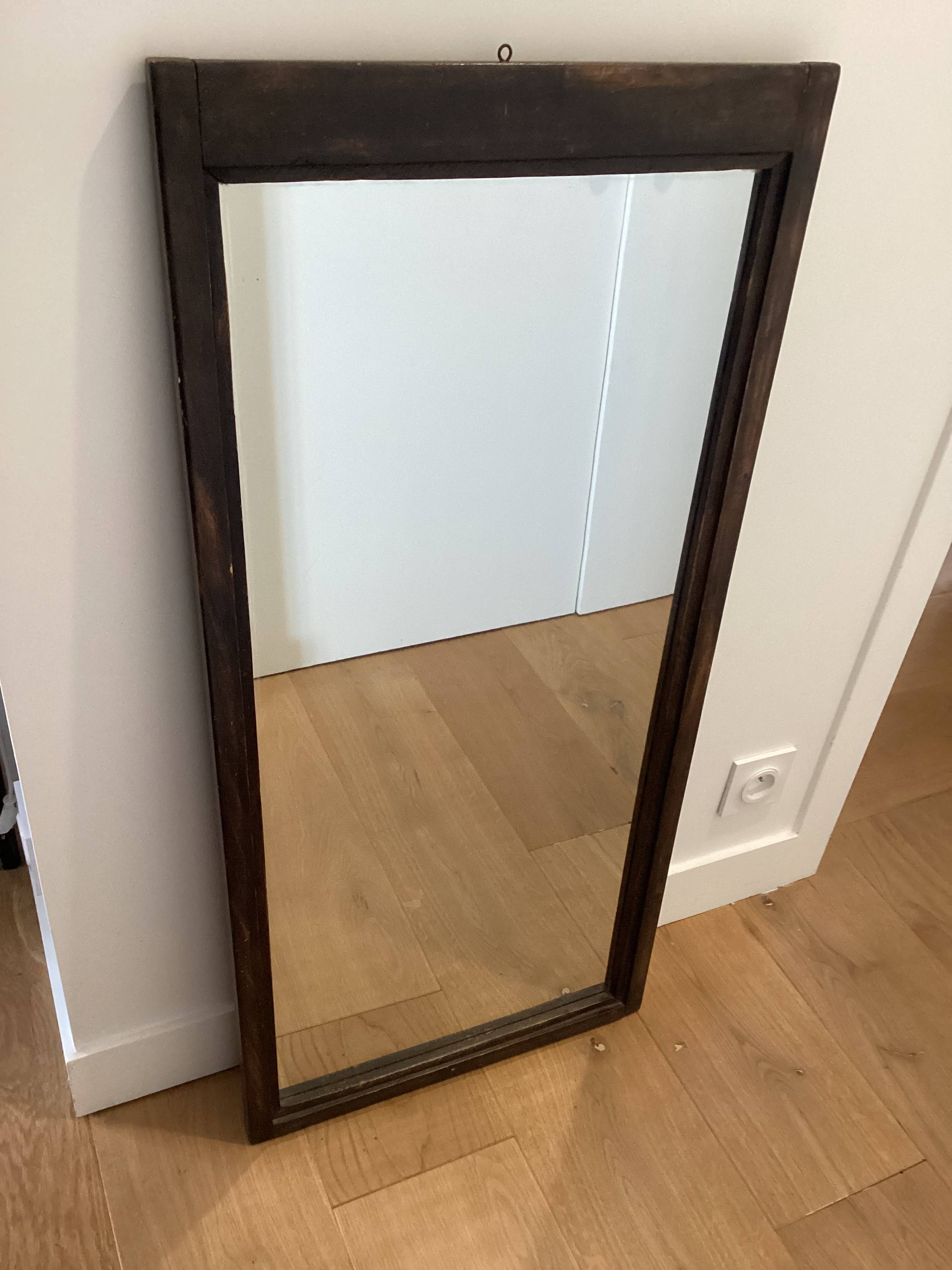 Miroir Encadrement bois