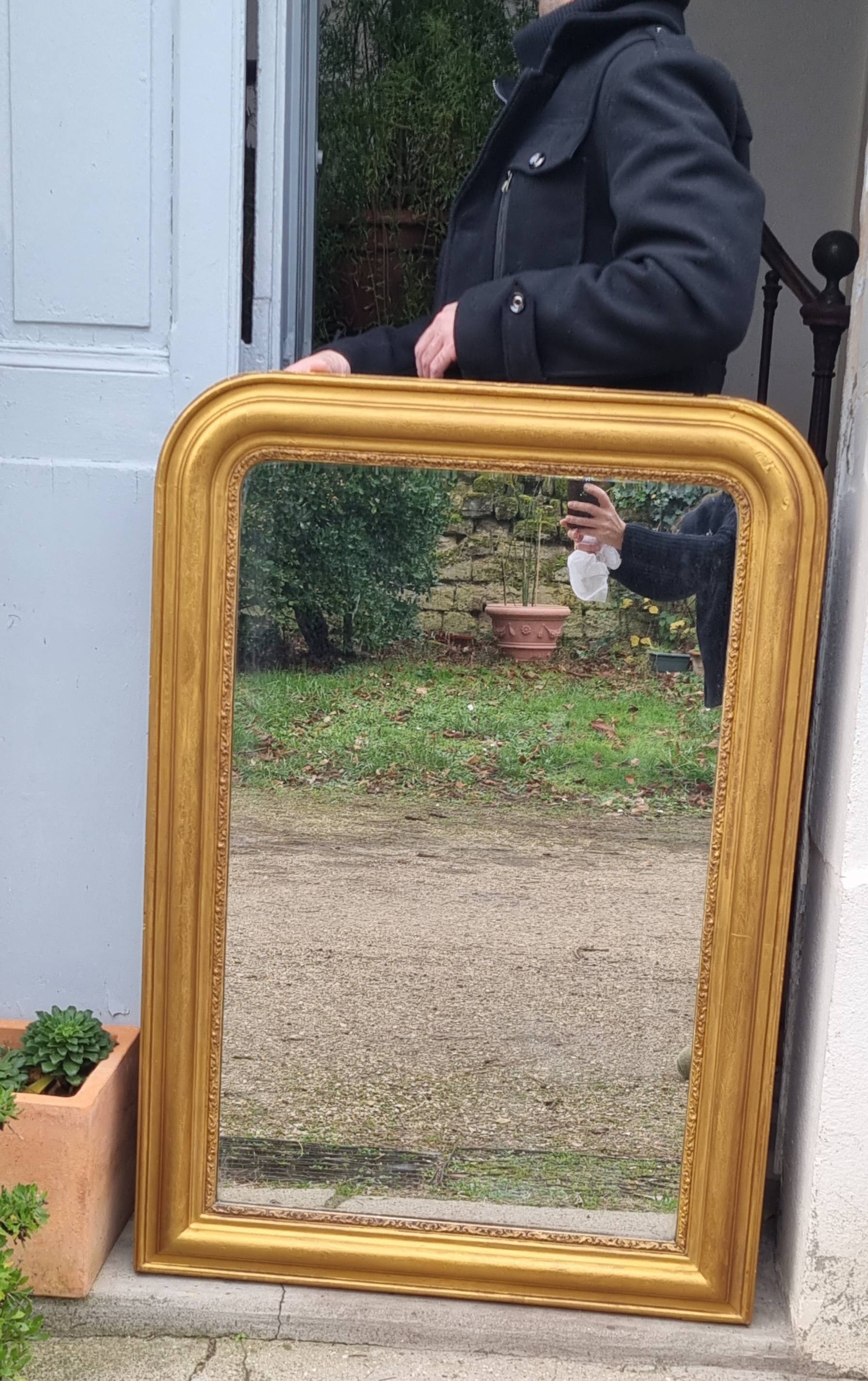 Grand Miroir doré Louis Philippe