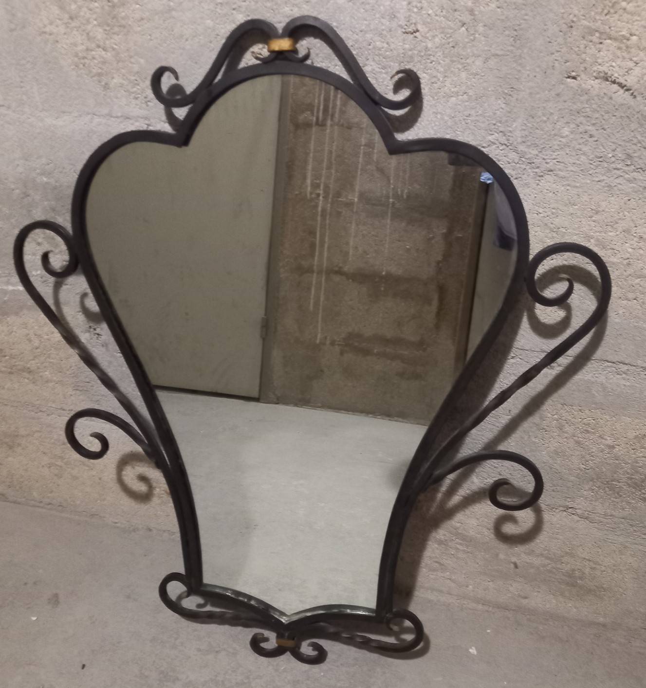 Miroir vintage, mural en fer forgé, haute qualité