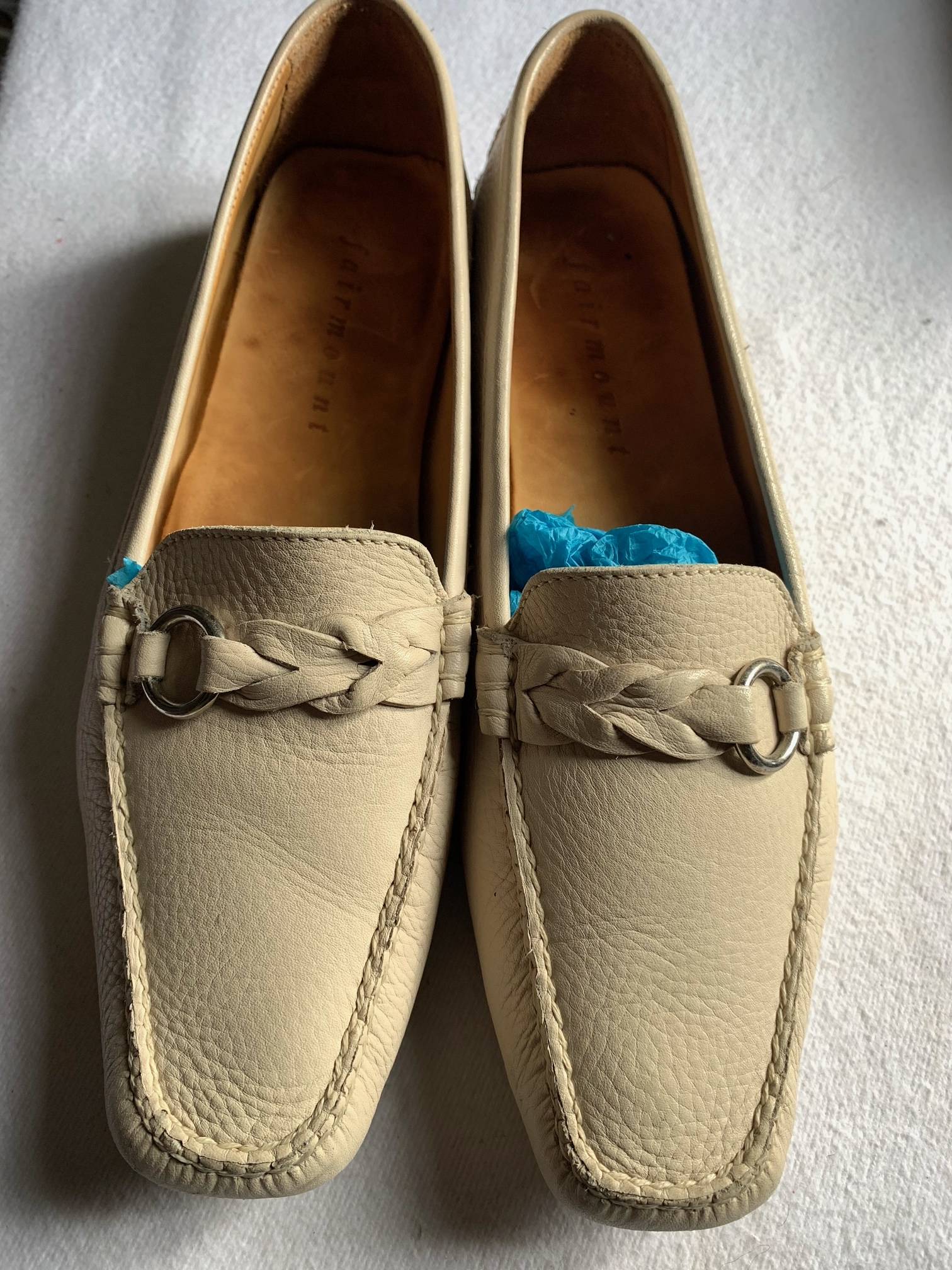 Mocassins "crème" quasi neufs Fairmount-Manfield / 38,5