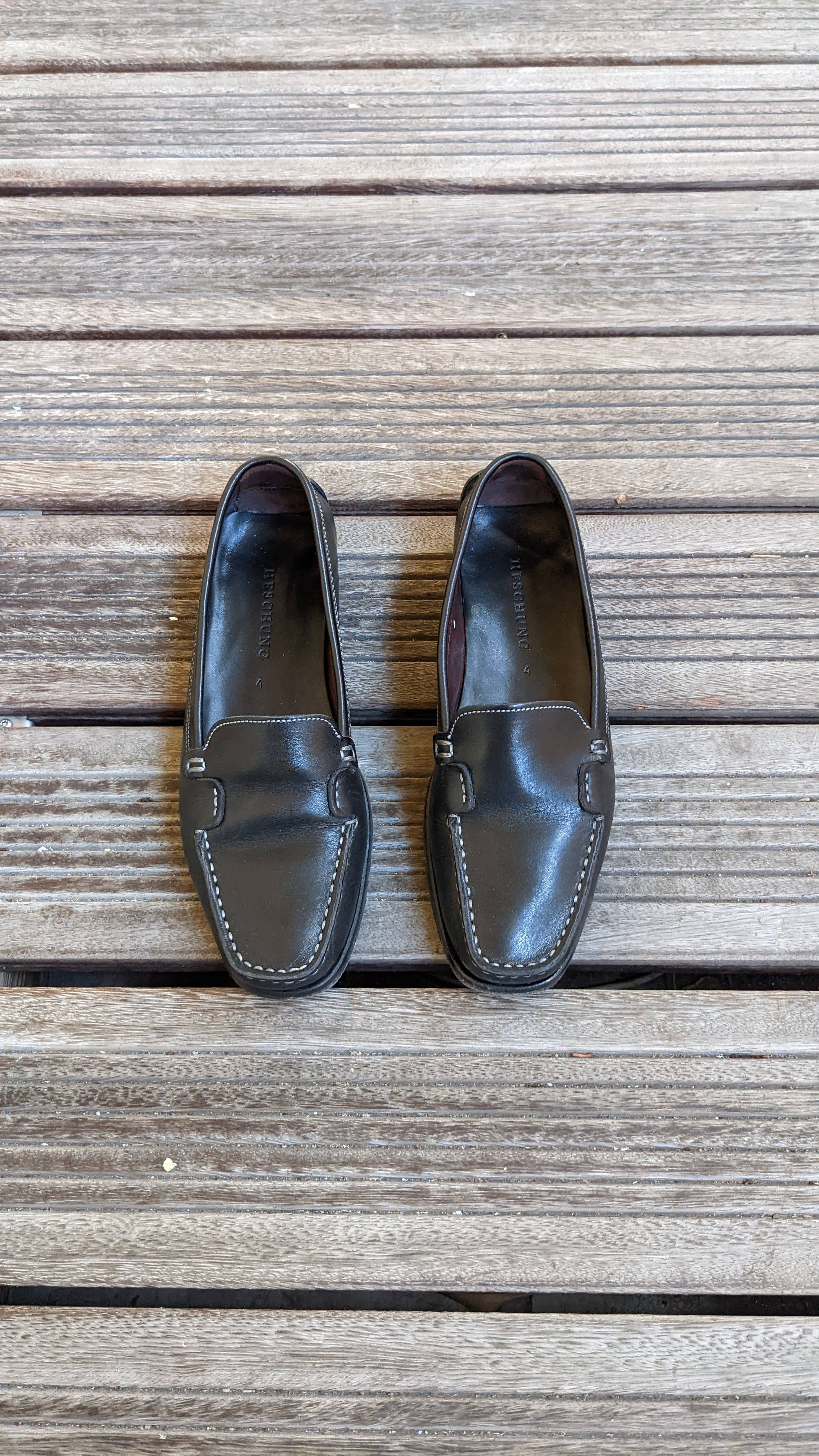 Mocassins femme habillées noires T37 - Heschung