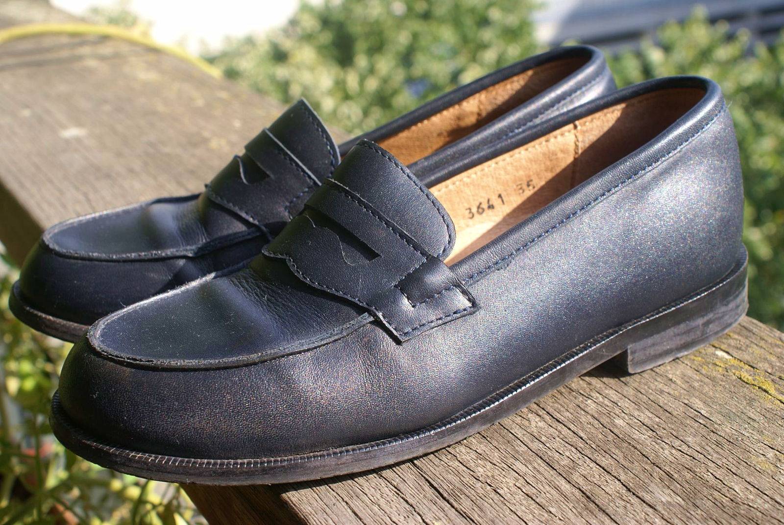 Moccassins en cuir Marine Froment Leroyer T. 35