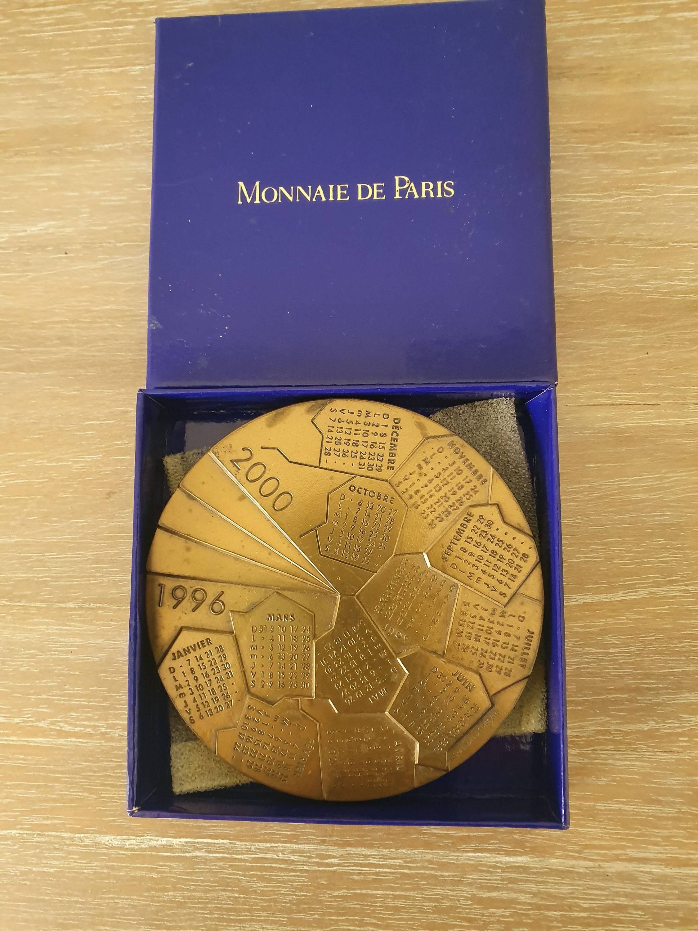 Monnaie de Paris : Calendrier 1996