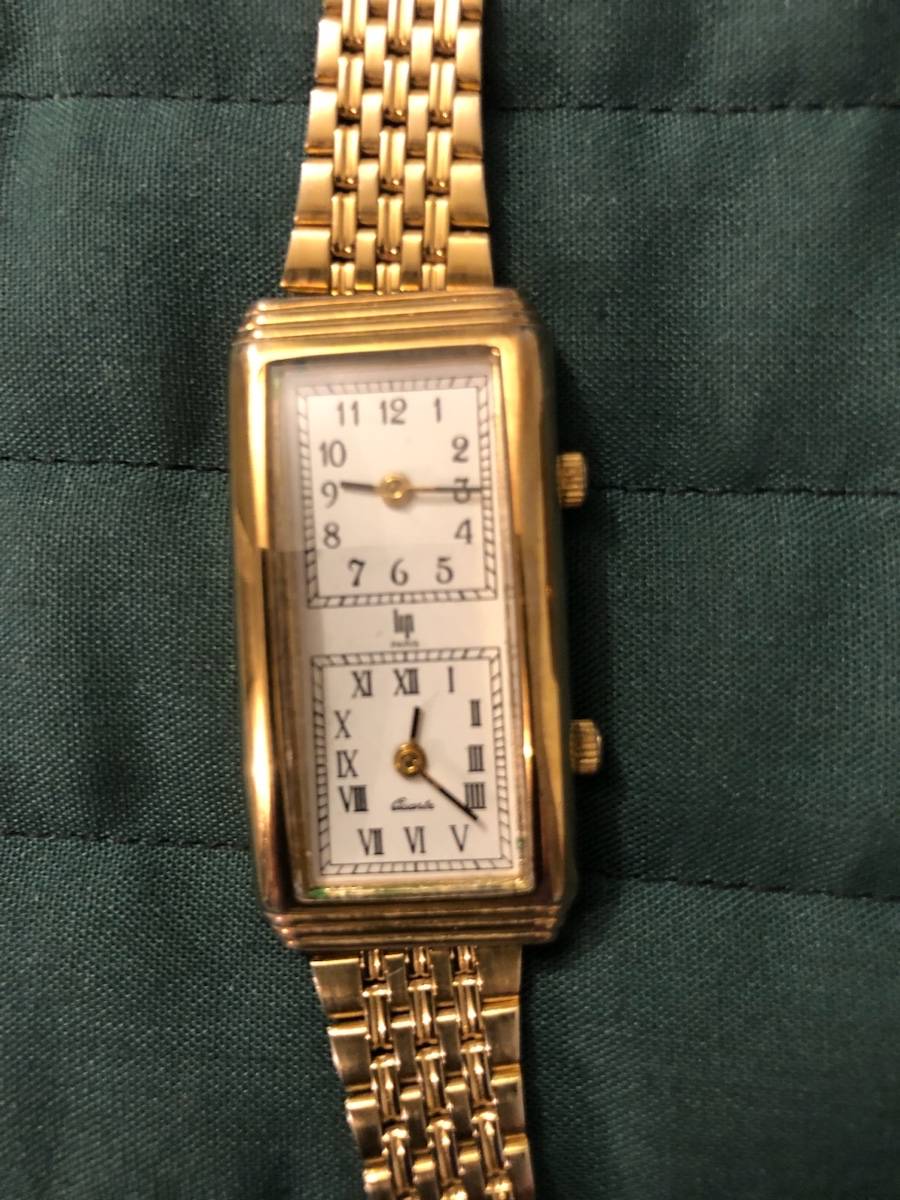 Montre Lip R55 Mécanique Homme - Cadran Rare - Boîtier Plaqué Or & Bracelet Cuir
