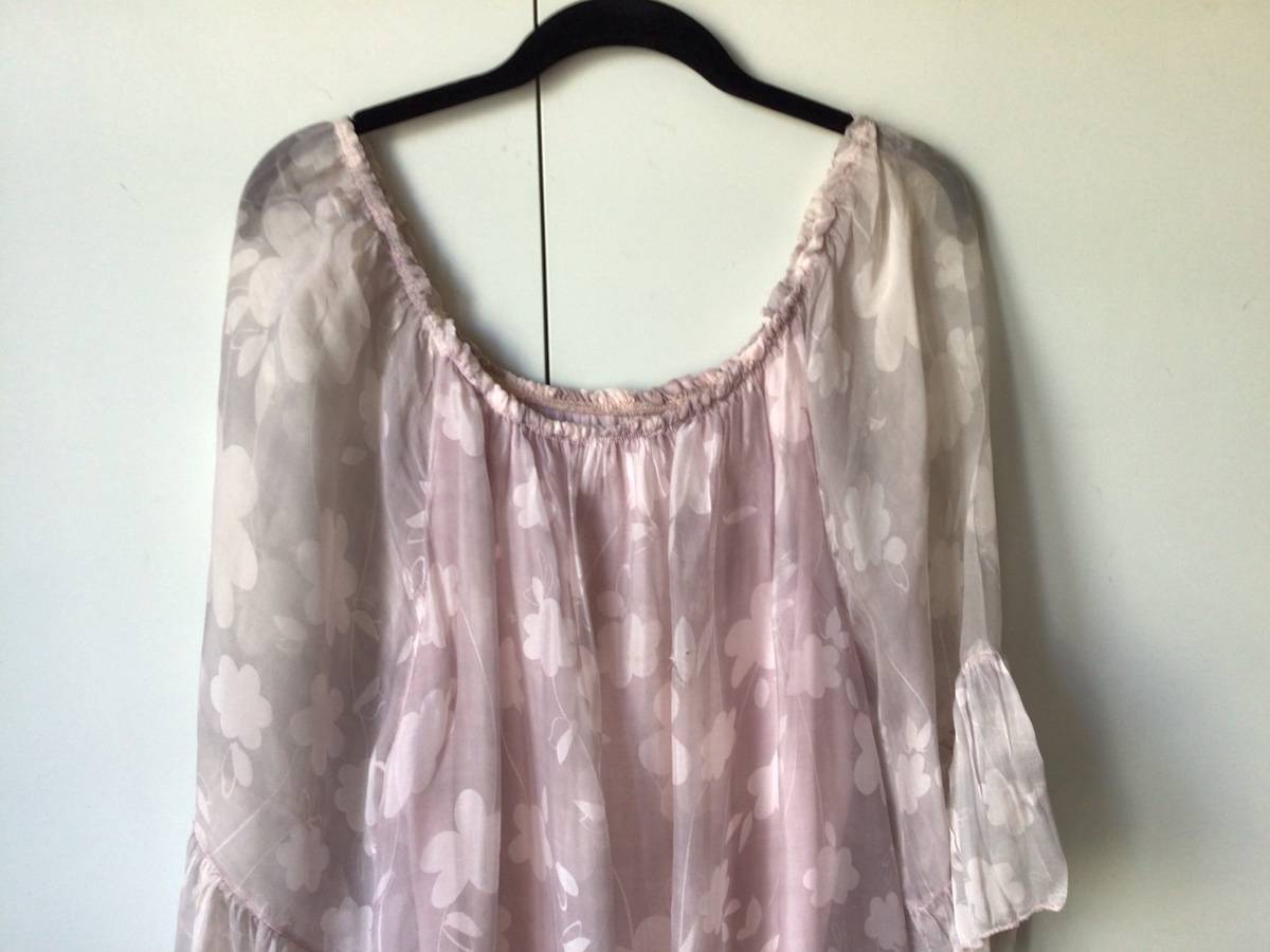 Vends robe mousseline mauve - Taille L