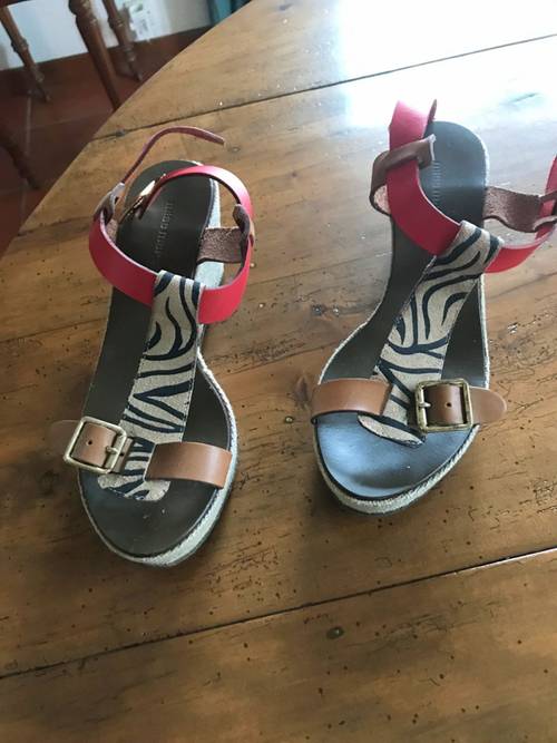 Mules talons compenses - Pointure 37