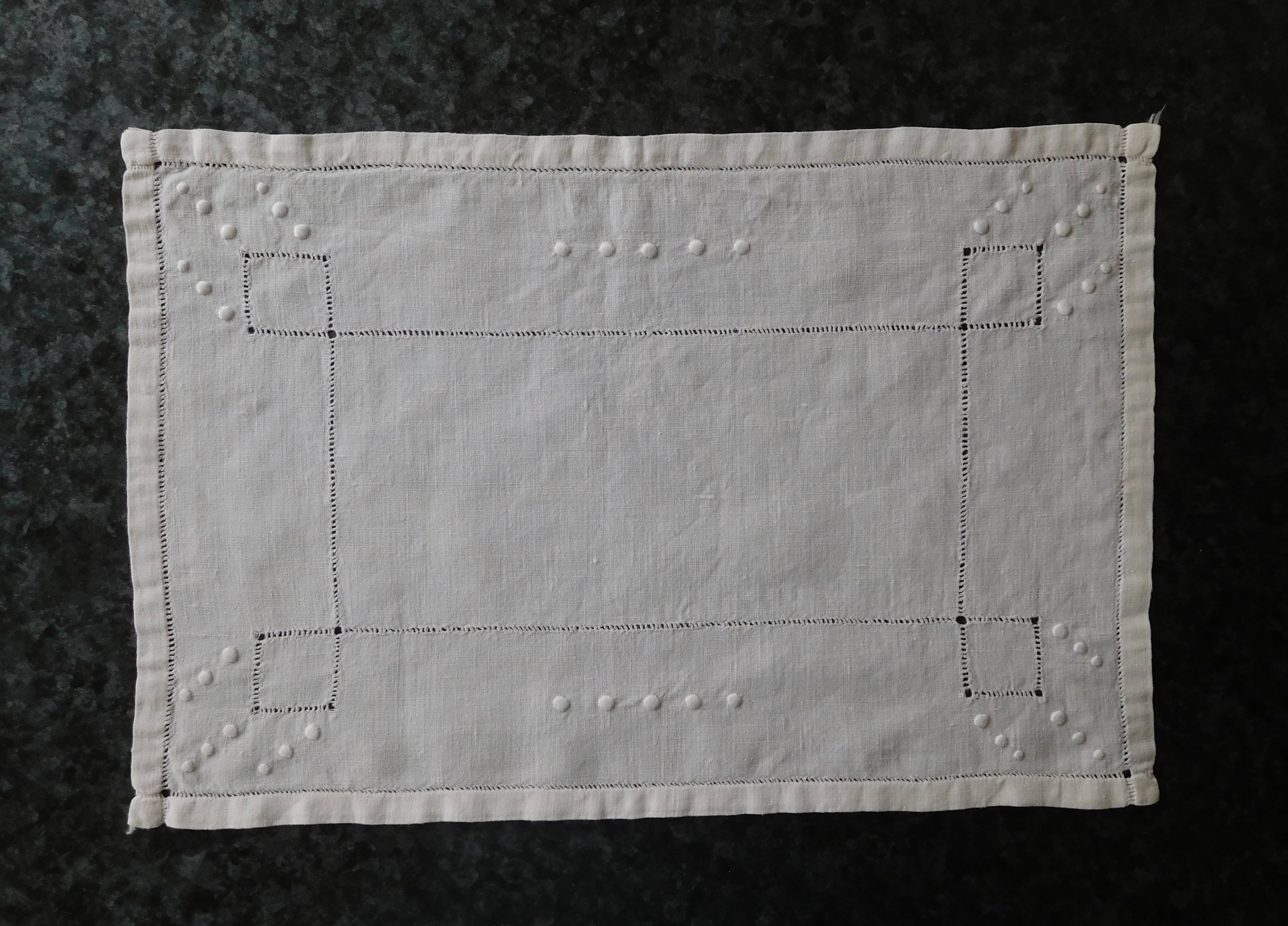 Napperon rectangulaire vintage