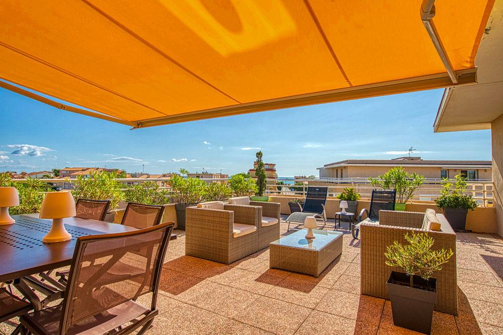 Loue appartement roof Top Narbonne Plage T4 vue mer, résidence privée sécurisée à 150m de - 6 couchages