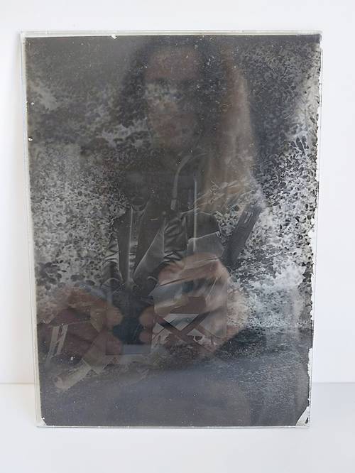 Vends négatif sur plaque de verre photo ancienne