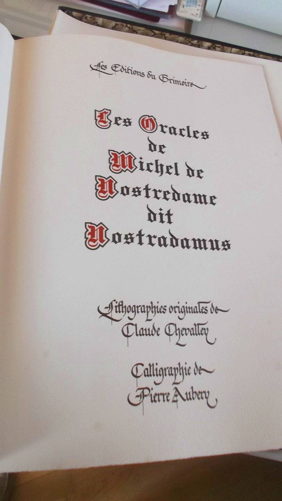 Nostradamus édition de luxe
