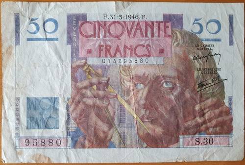 Numismatique - Billet de 50 Francs Français de 1946