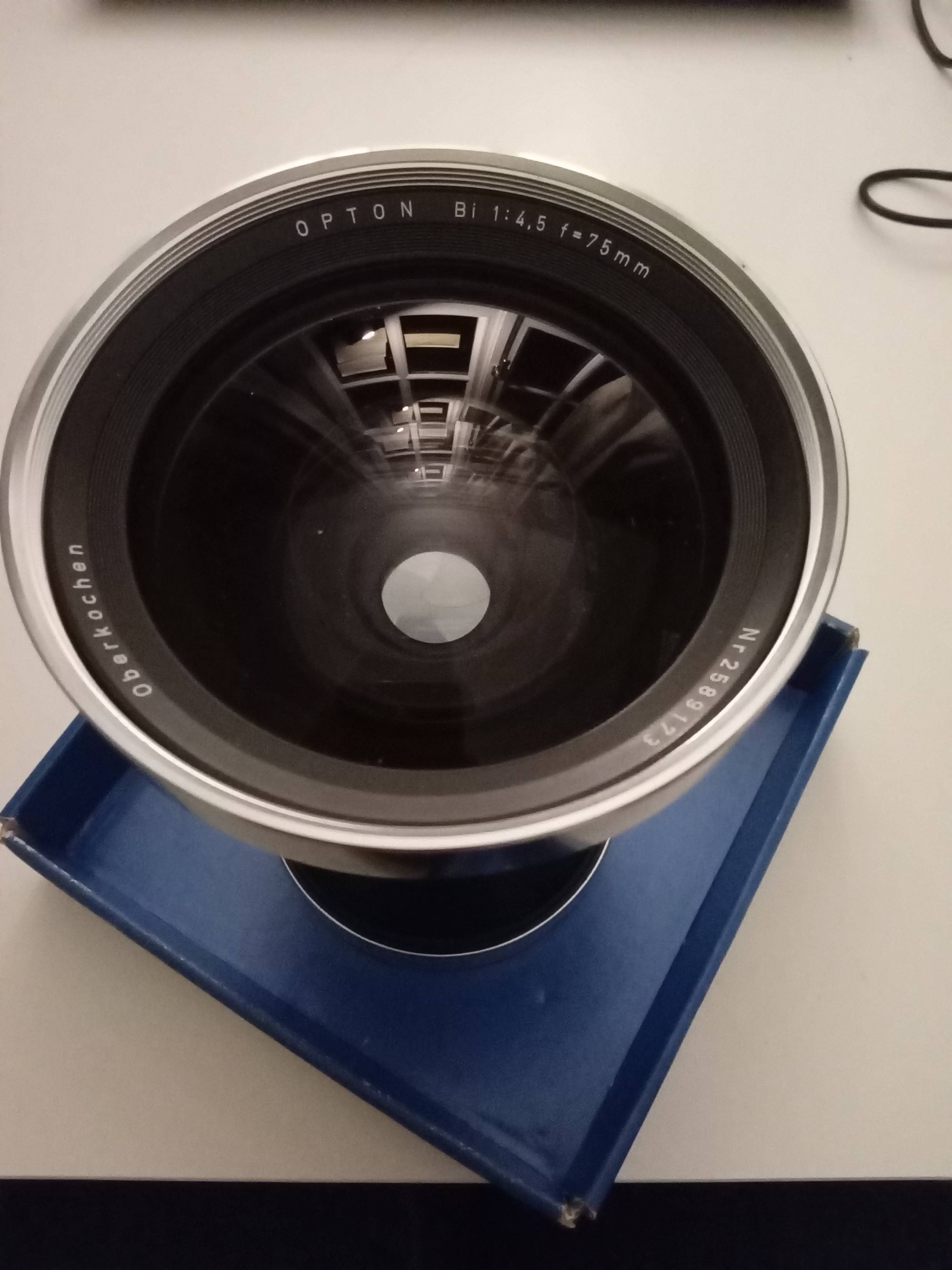 Objectif photo 75mm f/4.5 90° Linhof Japan