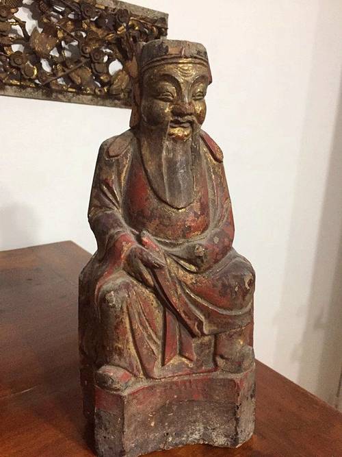 Objet décoration chinois ancien statuette