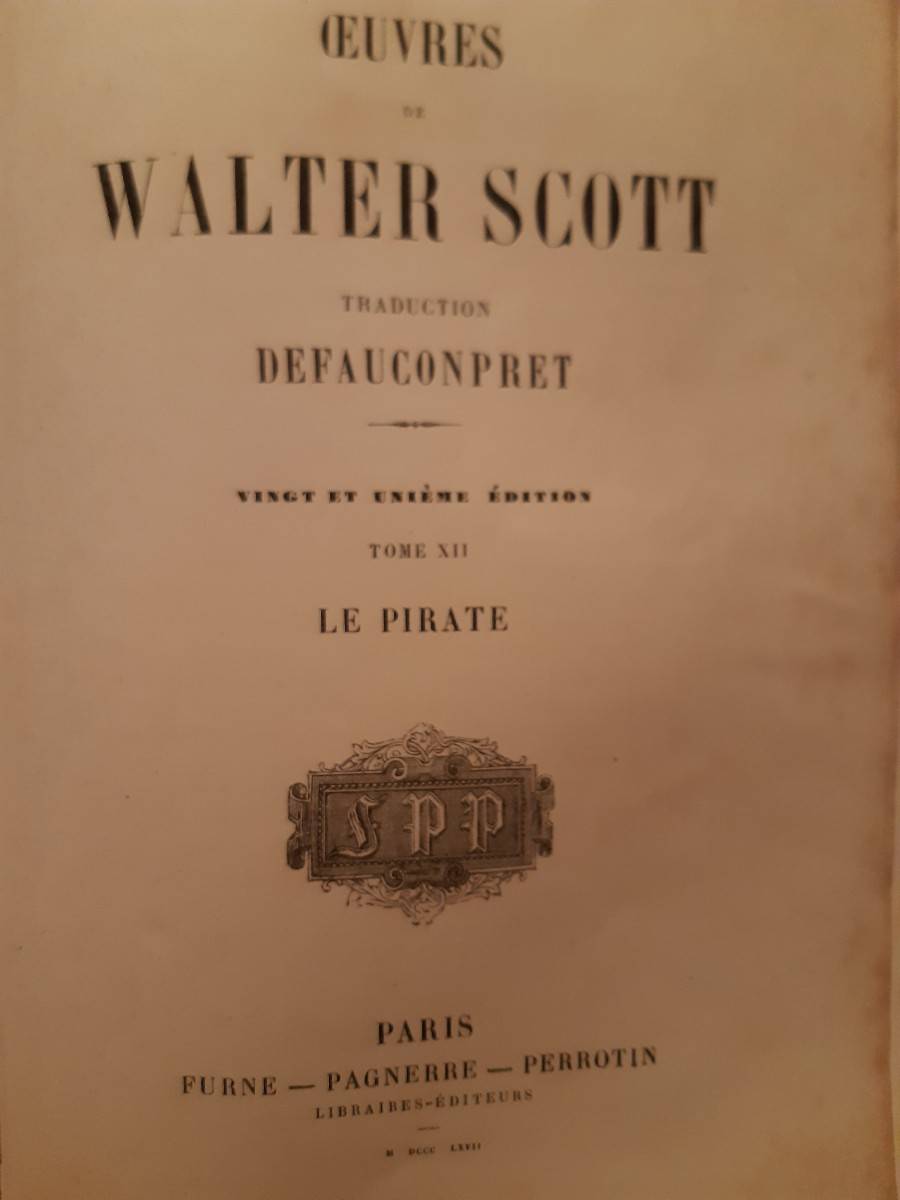 Rare : Œuvres de Walter Scott (1860) 12 tomes