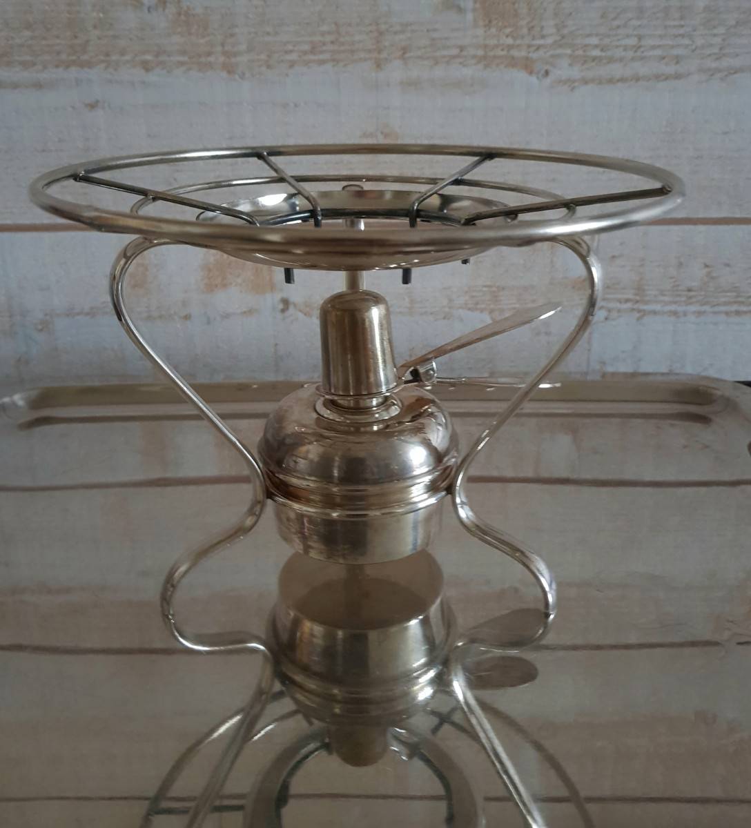 Original chauffe-plat en métal argenté en parfait état
