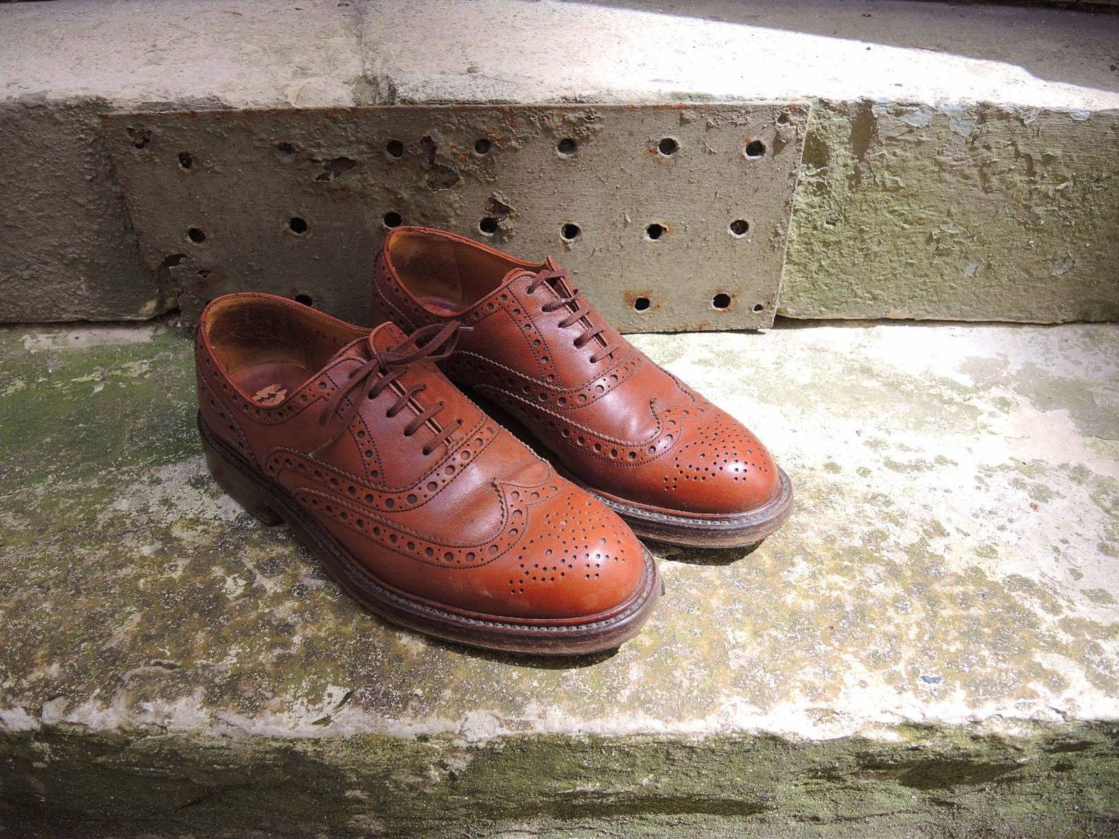 Paire d’Anciennes Derbys en Cuir Joseph Fenestrier - Pointure 40