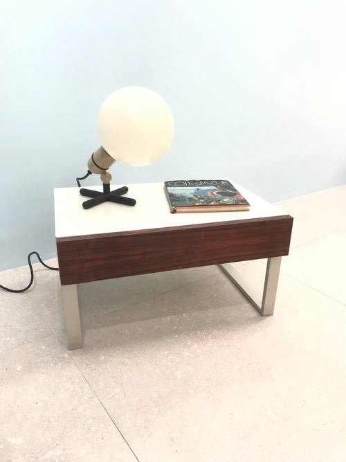 Paire de chevets, design minimaliste, Interlubke edition Roche Bobois 1970