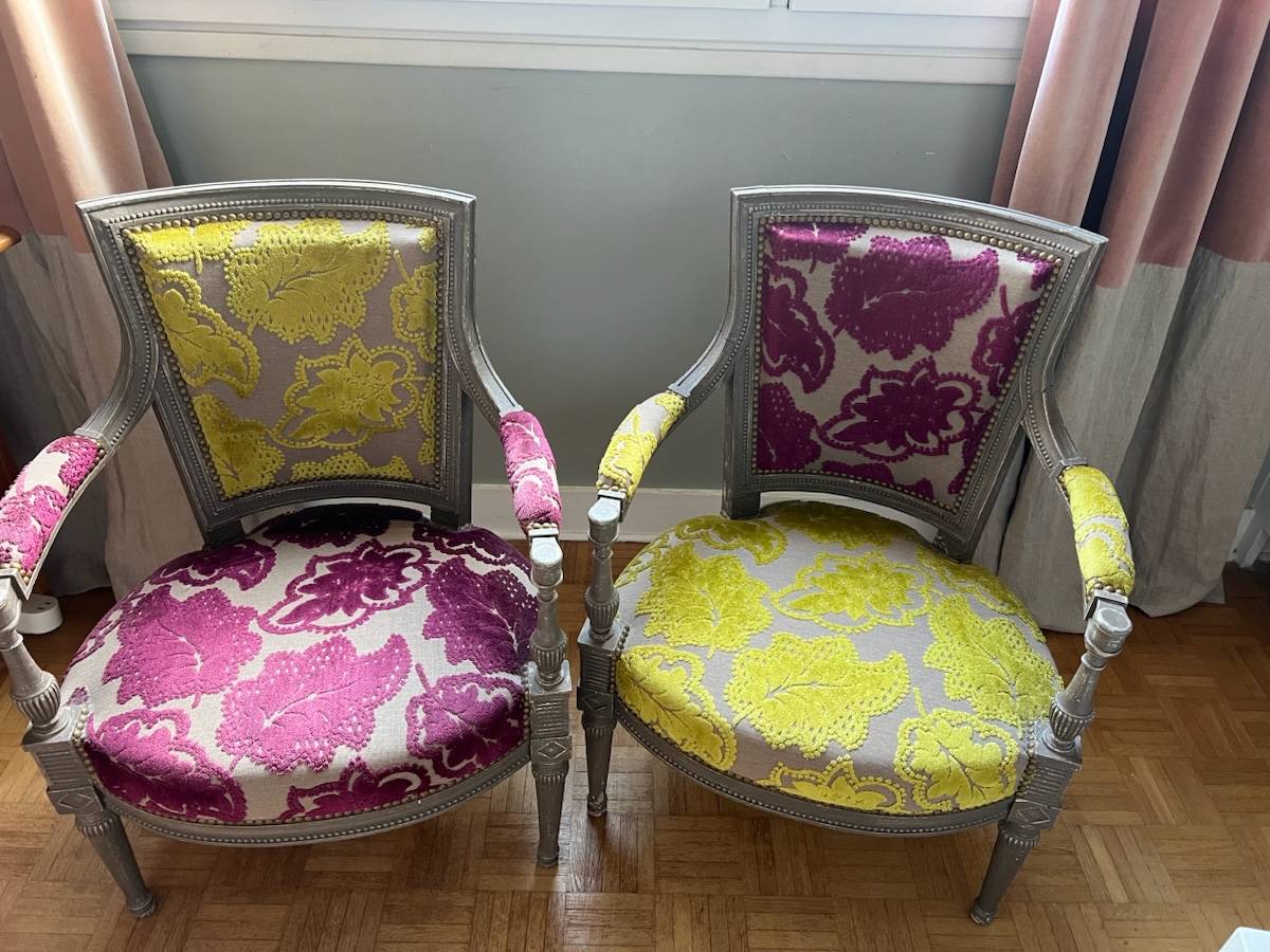 Paire de fauteuils Louis XV