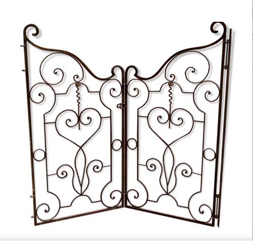 Paire de grilles de séparation fer forgé