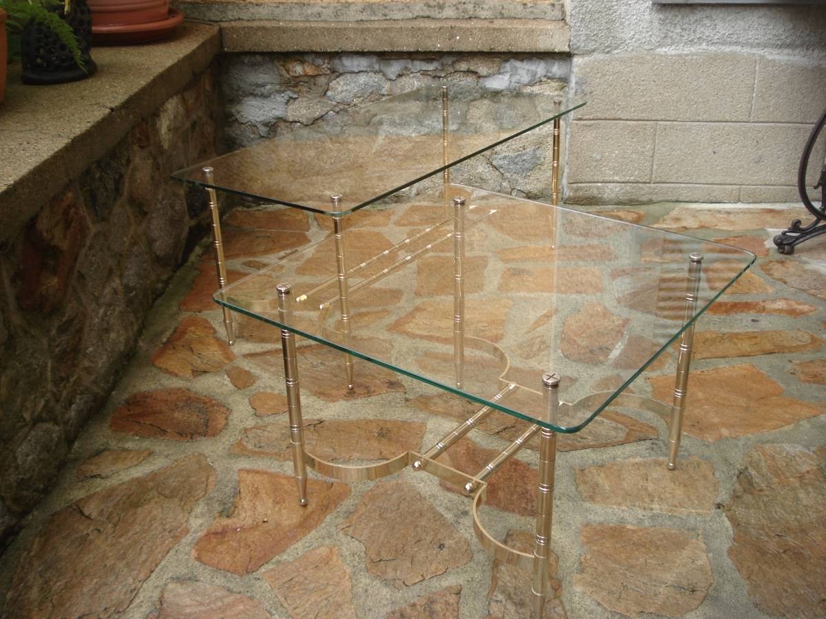 Paire de tables vintage 1960-70