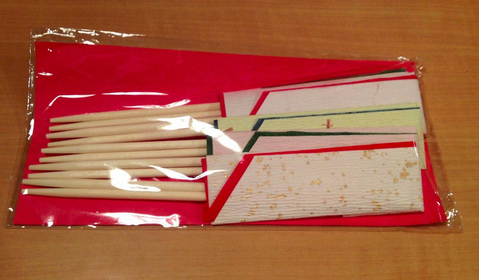 5 paires de baguettes japonaises neuves