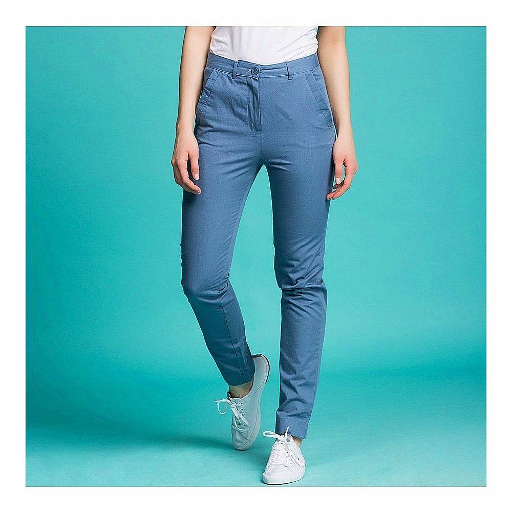 Pantalon femme Lacoste bleu en coton (T38) - neuf (avec étiquettes)