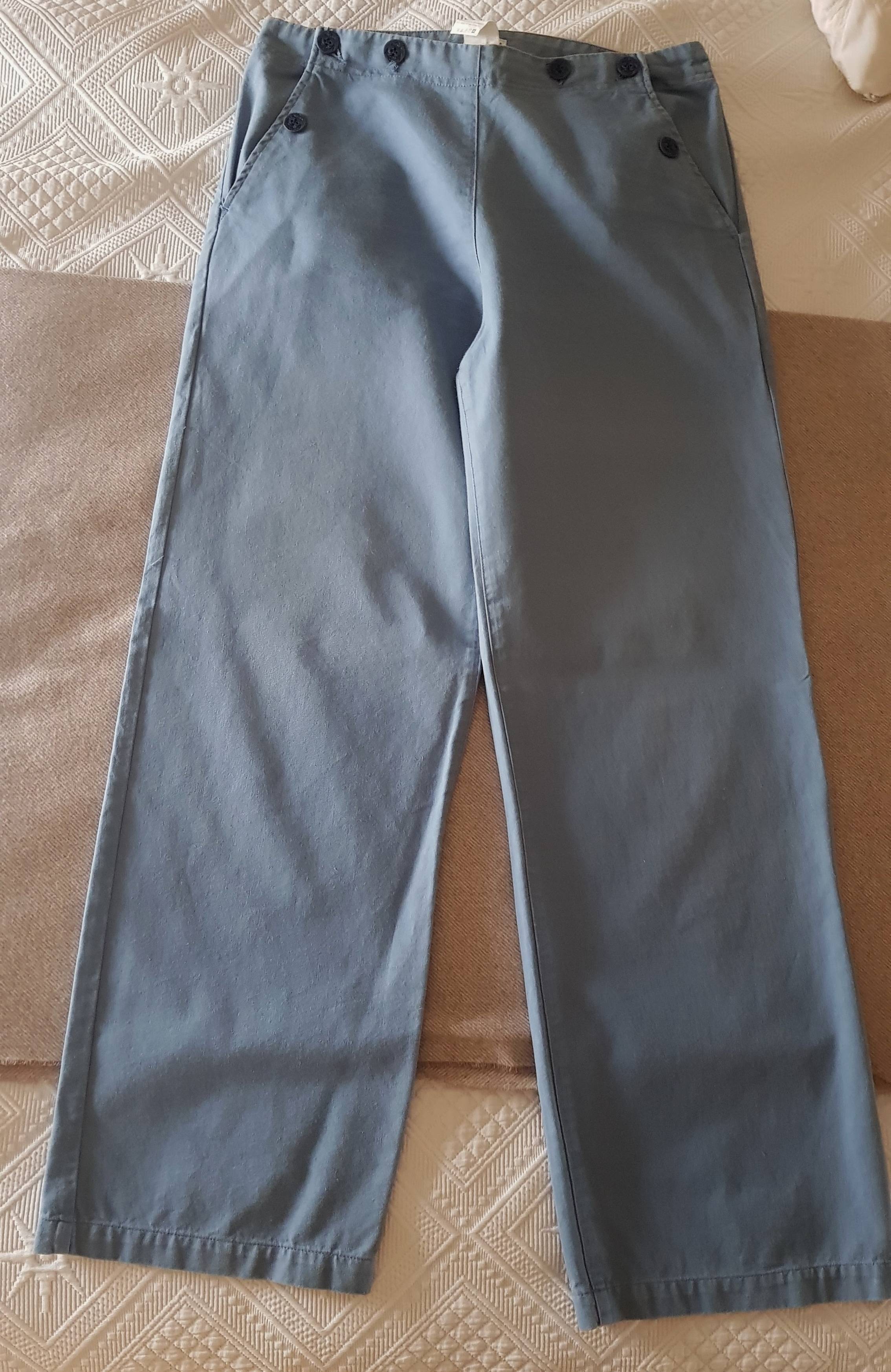 Pantalon marin bleu, taille 44, marque Roue Libre