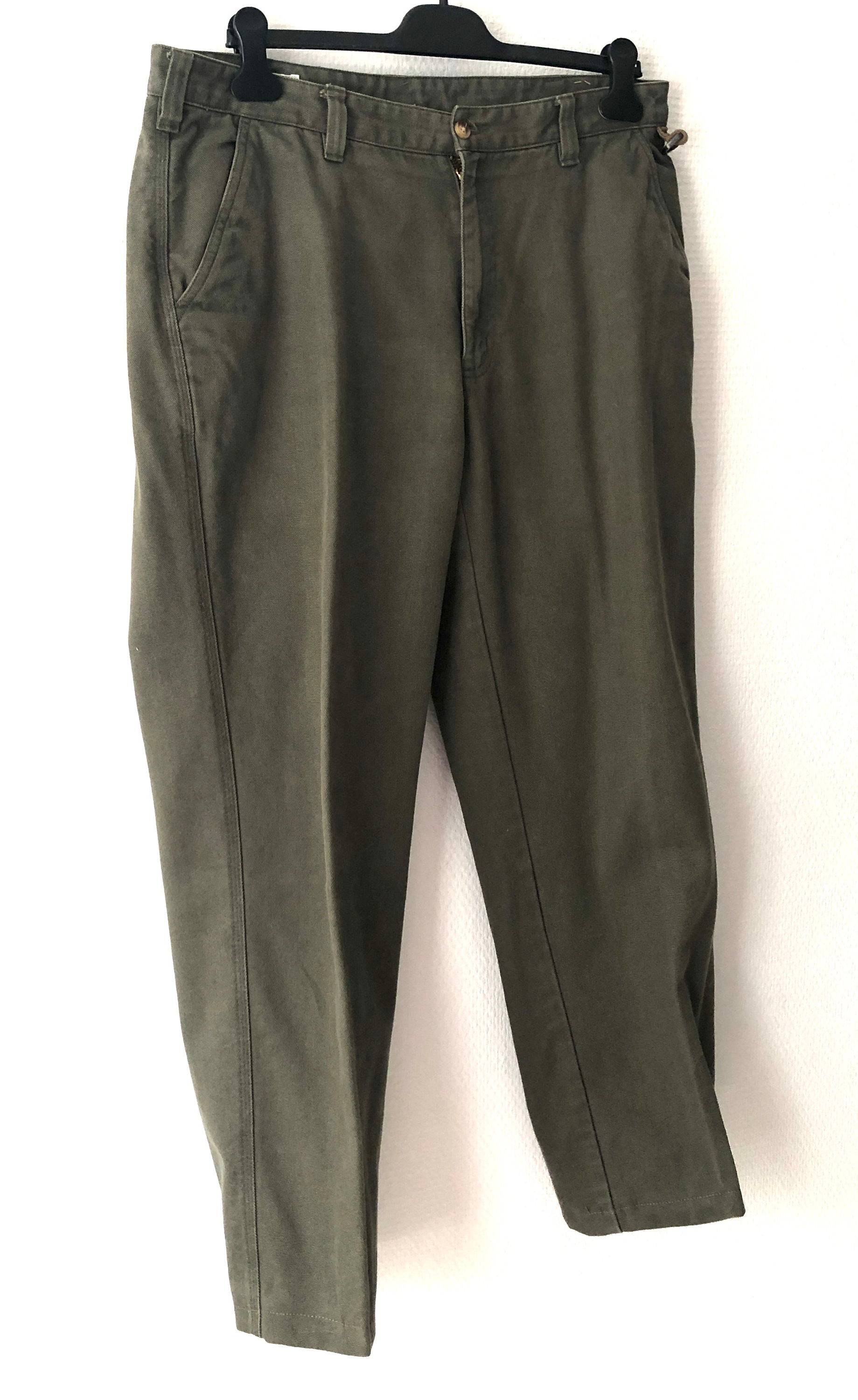 Vends pantalon Orvis en gros coton kaki - Taille XL