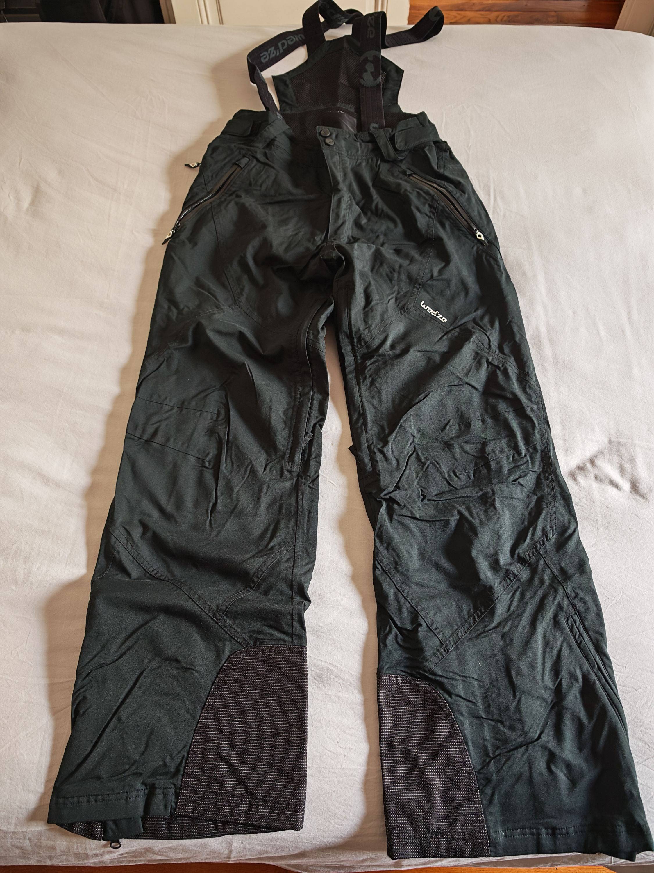 Pantalon salopette de ski Homme Wedze noir