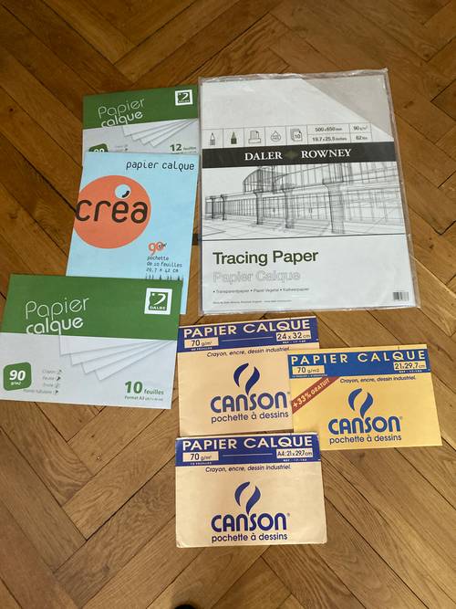 Lot de papier calque