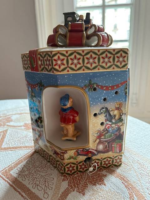 Carillon De Noël Villeroy & Boch – Arbre En Porcelaine 33cm, Boîte à Musique Décorative