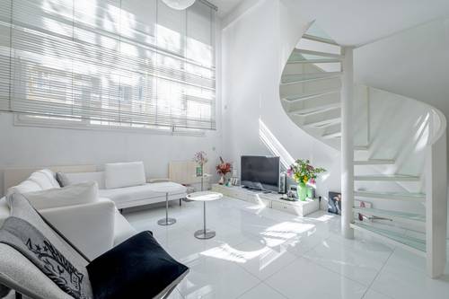 Vends appartement 105m² P. 20ème - Sublime duplex contemporain avec loggia