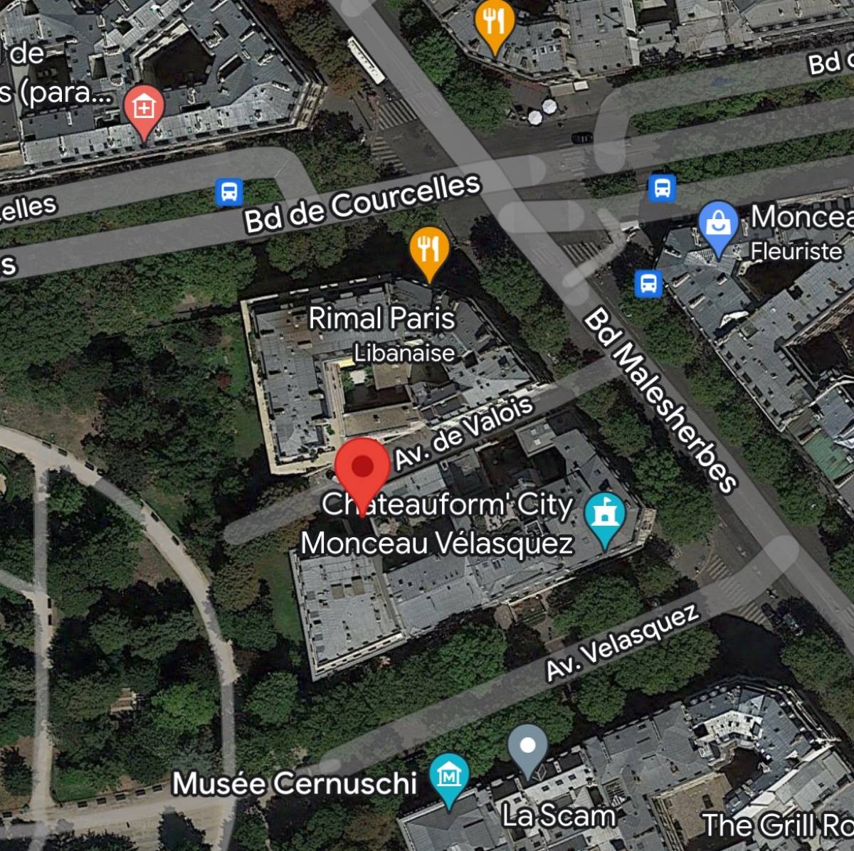 Loue parking 14m² Paris 8ème - Parc Monceau