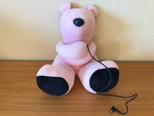 Haut-parleur ourson rose pour iPod, l’iPhone…