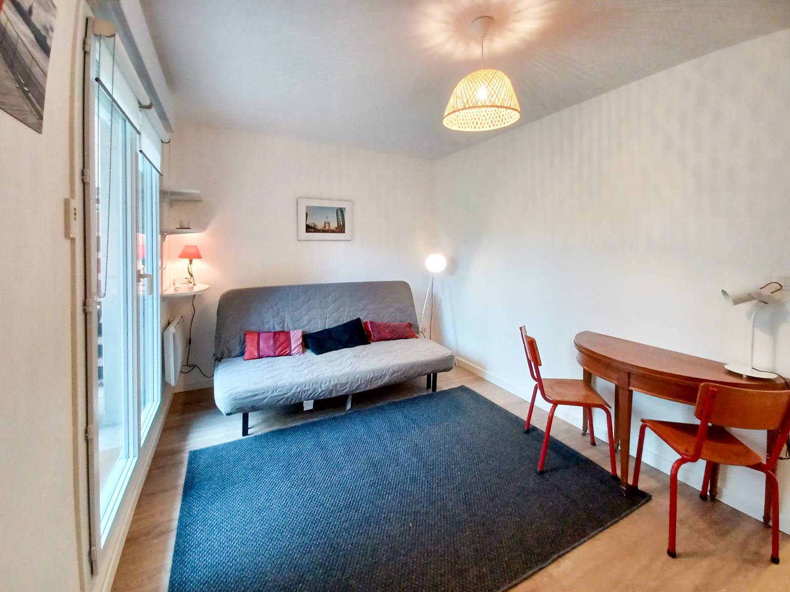 Particulier loue T1 meublé rénové, 22m², parking & petit jardin Côte pavée - secteur Caousou - Toulouse (31)