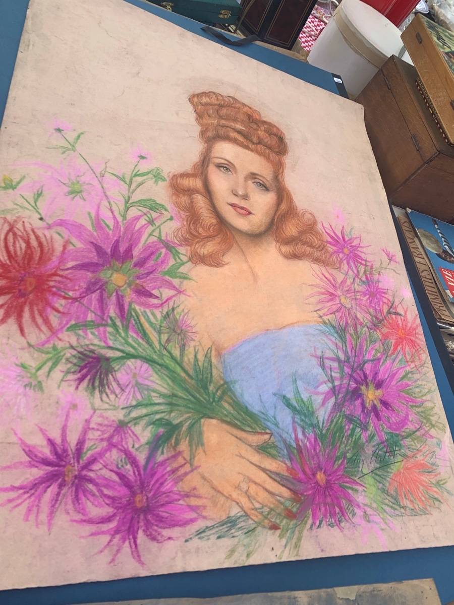 Pastel signé Auguste Artot
