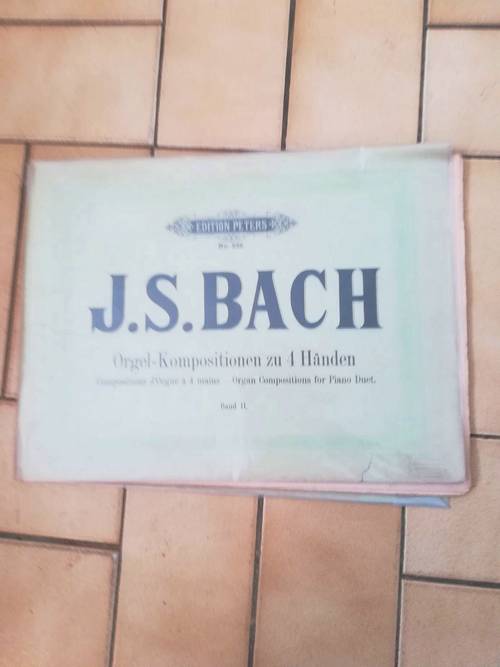 Patition orgue Bach, 4 mains