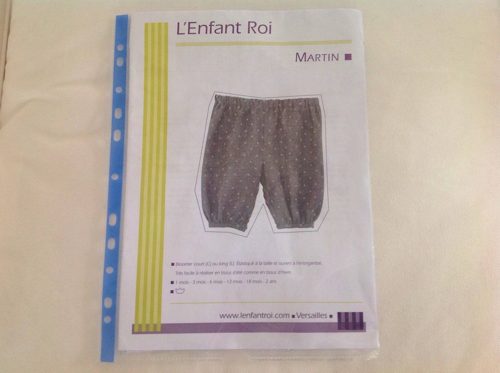 Patron de couture l’Enfant Roi Taille 1/12 mois