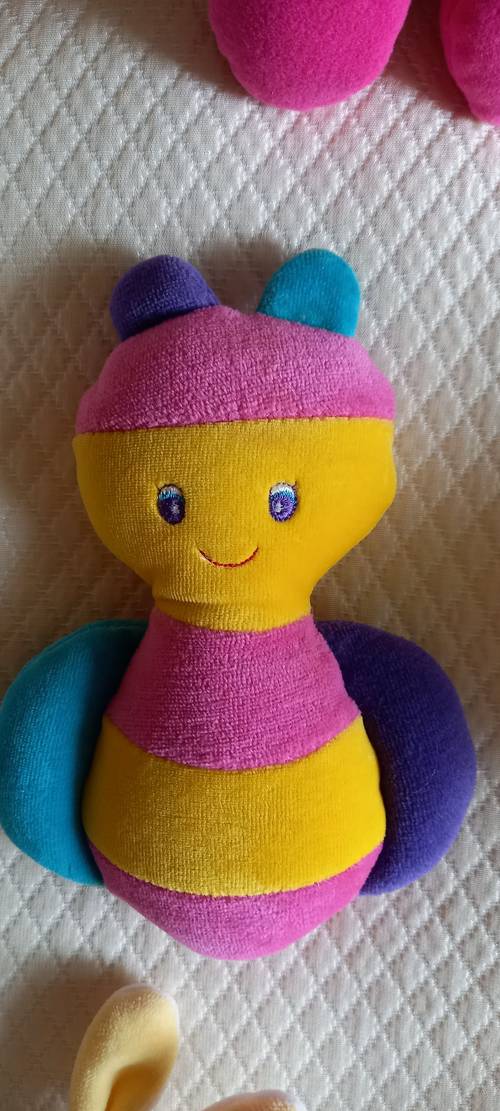 Peluche abeille multicolore