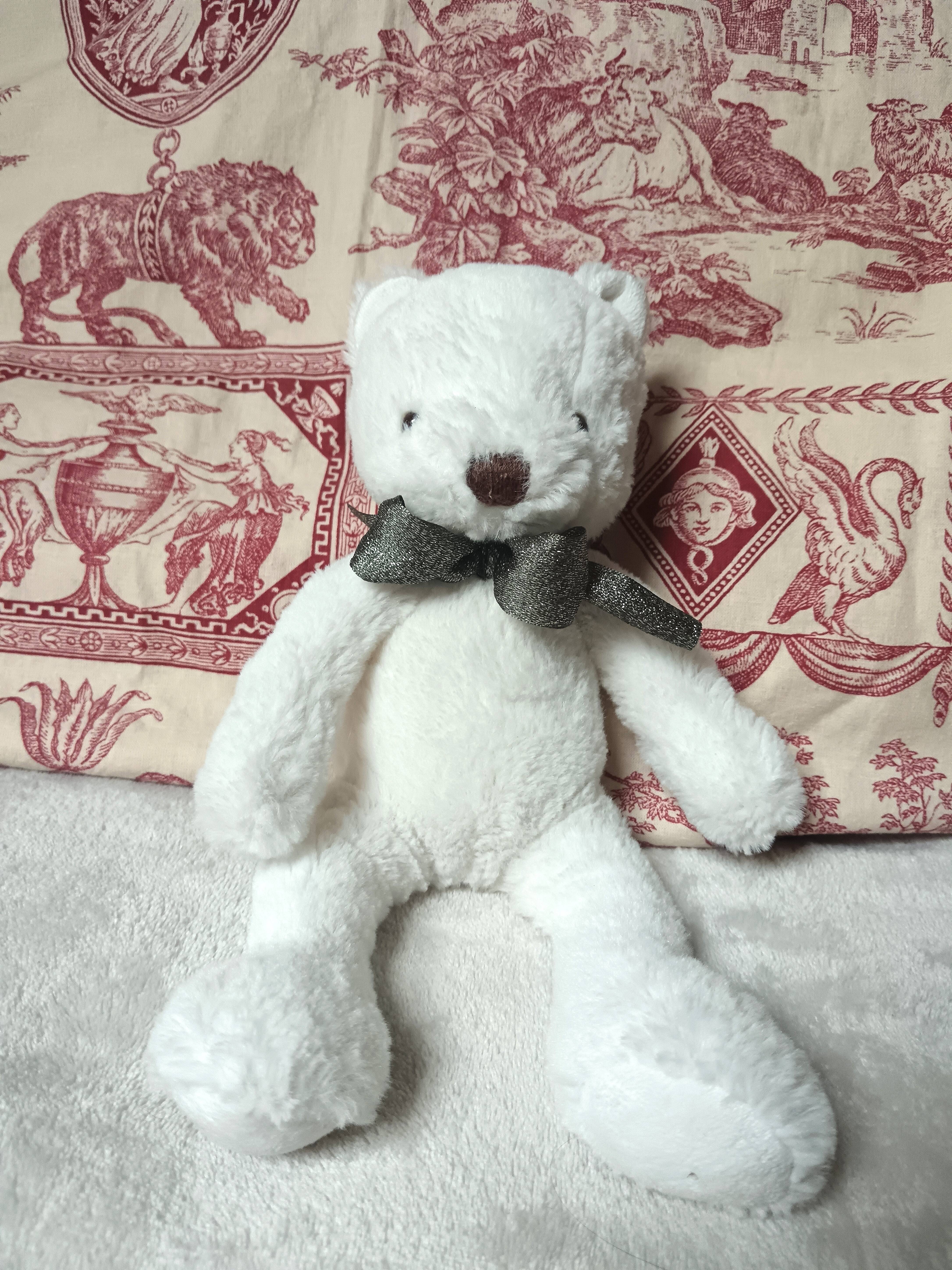 Peluche ours blanc Jacadi