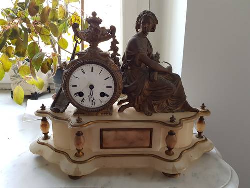 Pendule de cheminée fin 19ème siècle
