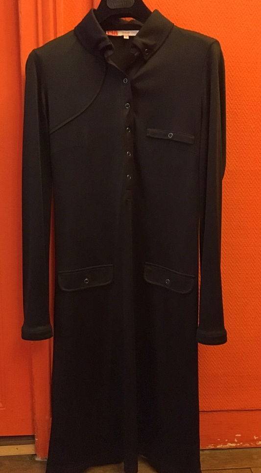 Robe noir 100% soie, Jérôme L’Huillier, Excellent Etat, taille 40