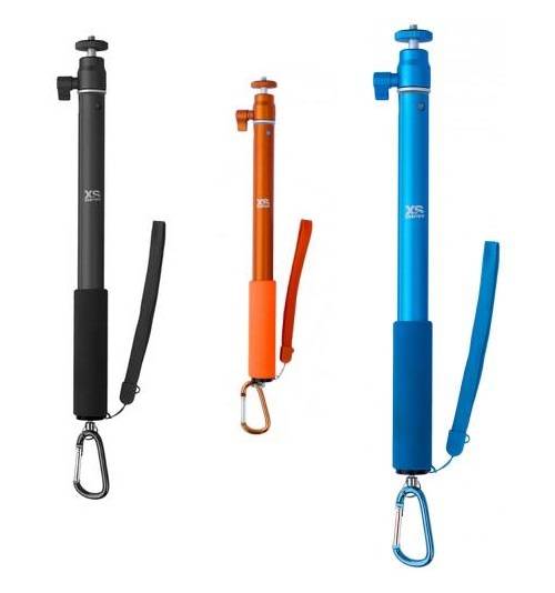 Perche Télescopique XSories Big U-Shot Monochrome - Extensible 29-94 Cm, Tête Rotative Aluminium, Pour Caméras