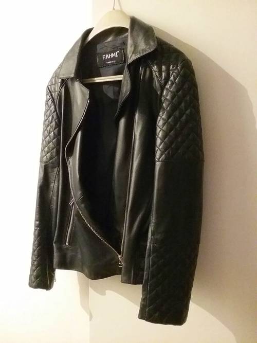 Vends cuir perfecto bleu marine - Taille L