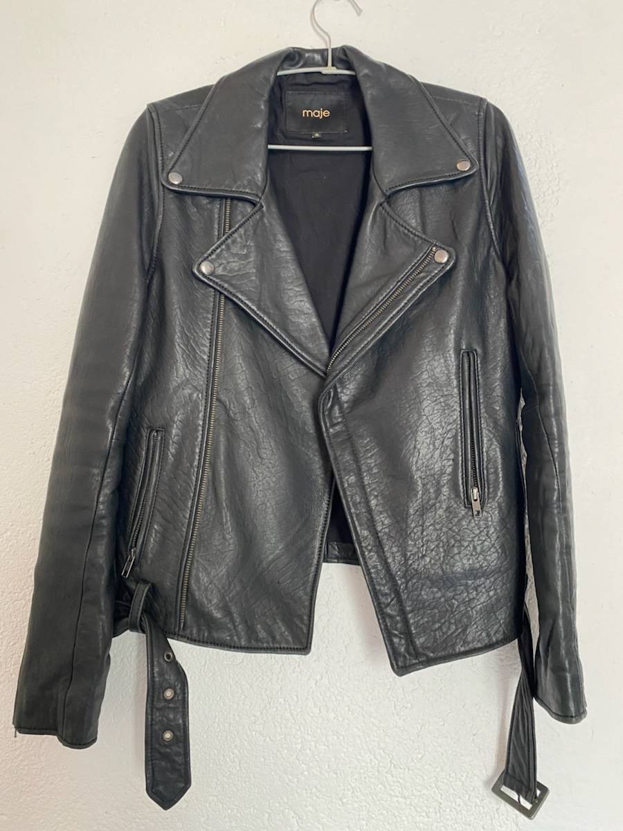Perfecto cuir Maje taille 40