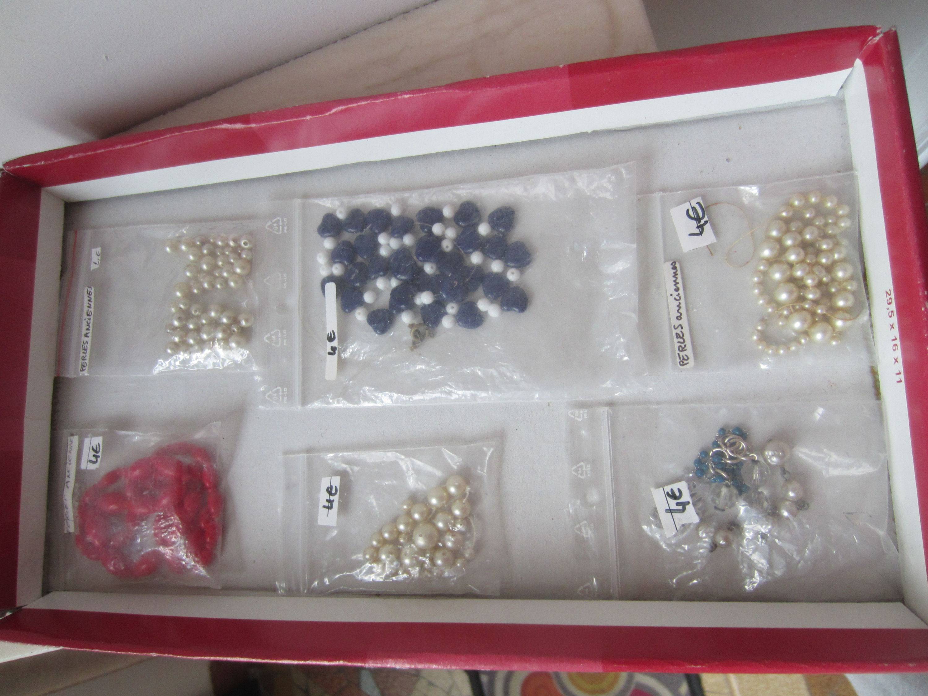 Perles anciennes pour colliers, bracelets