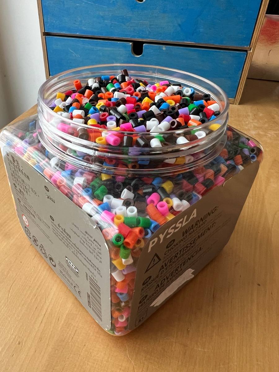 650g de Perles Pyssla multicolores
