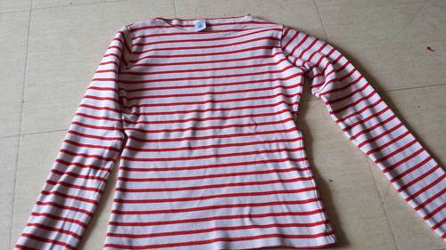 Polo petit bateau 14 ans rouge et blanc
