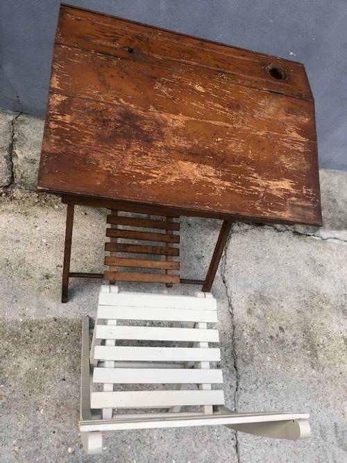 Petit bureau enfant vintage